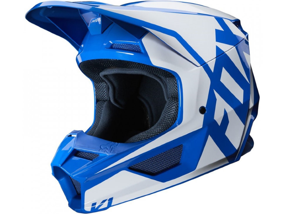 Мотошлем Fox V1 Prix Helmet Blue
