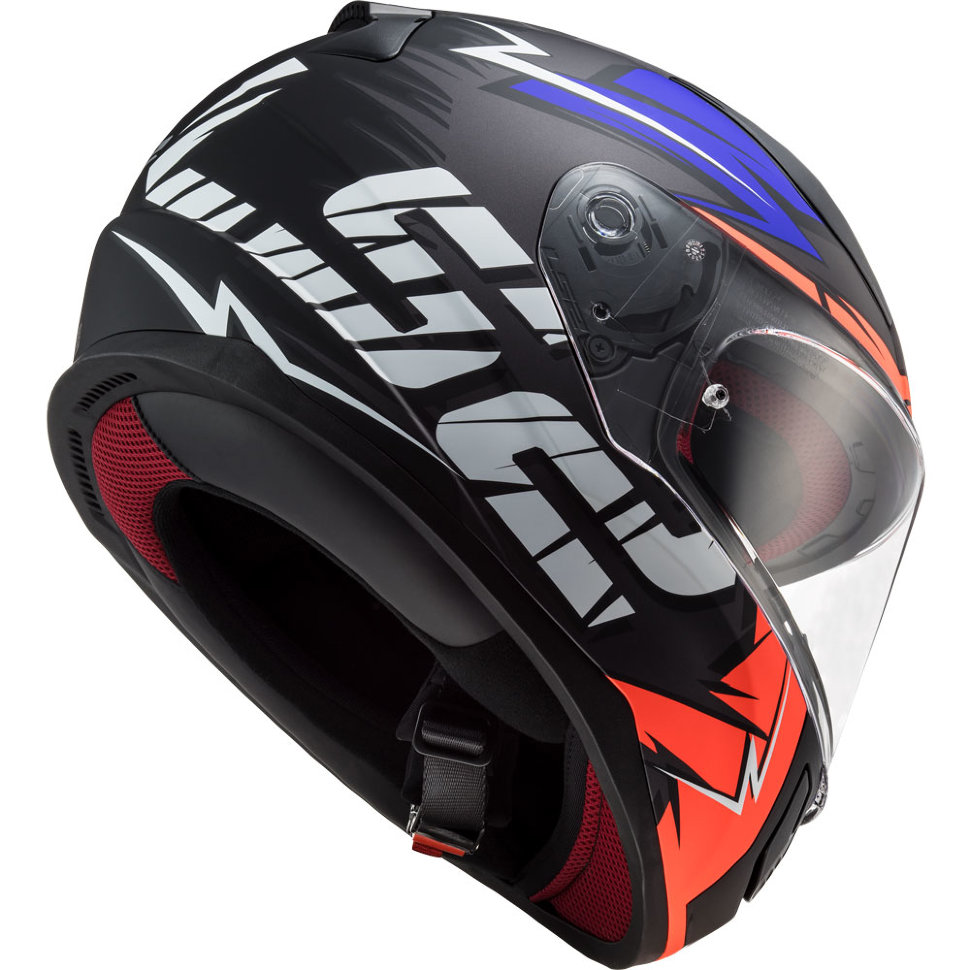 Мотошлем LS2 FF353 Rapid Cromo Orange Fluo/Blue