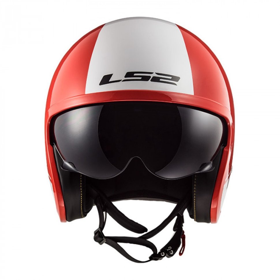 Мотошлем LS2 OF599 Spitfire Rim Red/Wite