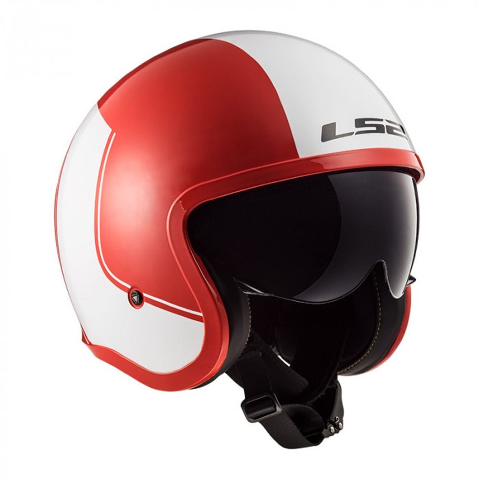 Мотошлем LS2 OF599 Spitfire Rim Red/Wite