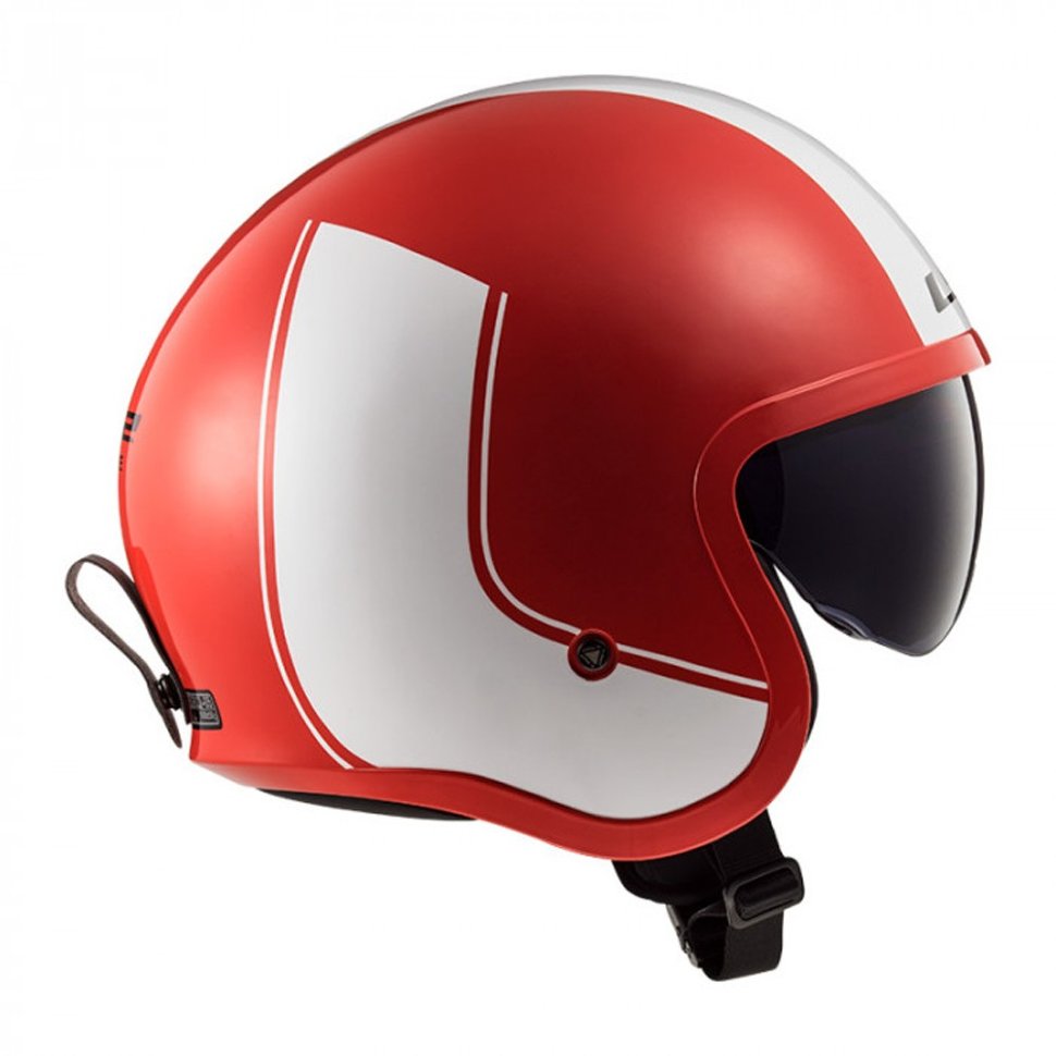 Мотошлем LS2 OF599 Spitfire Rim Red/Wite
