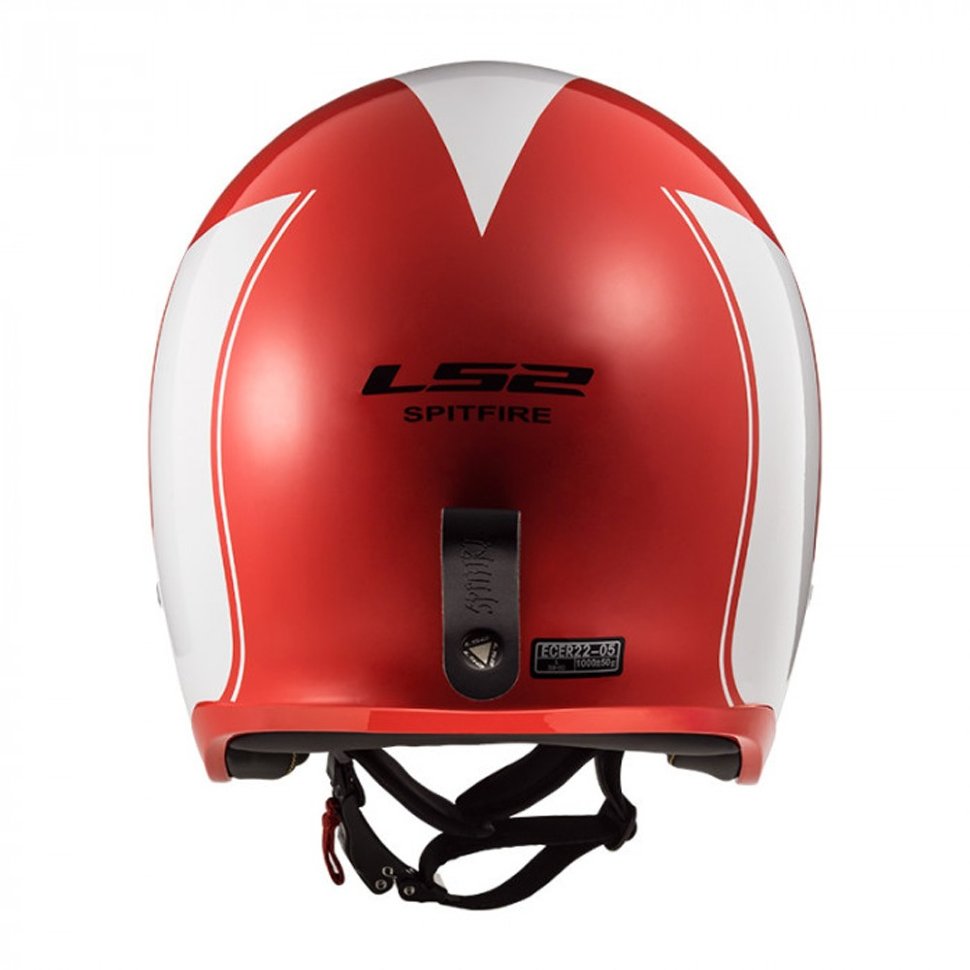 Мотошлем LS2 OF599 Spitfire Rim Red/Wite