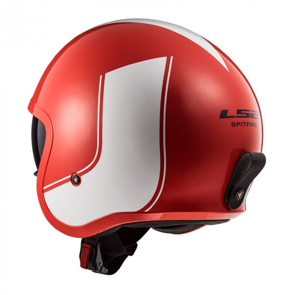 Мотошлем LS2 OF599 Spitfire Rim Red/Wite
