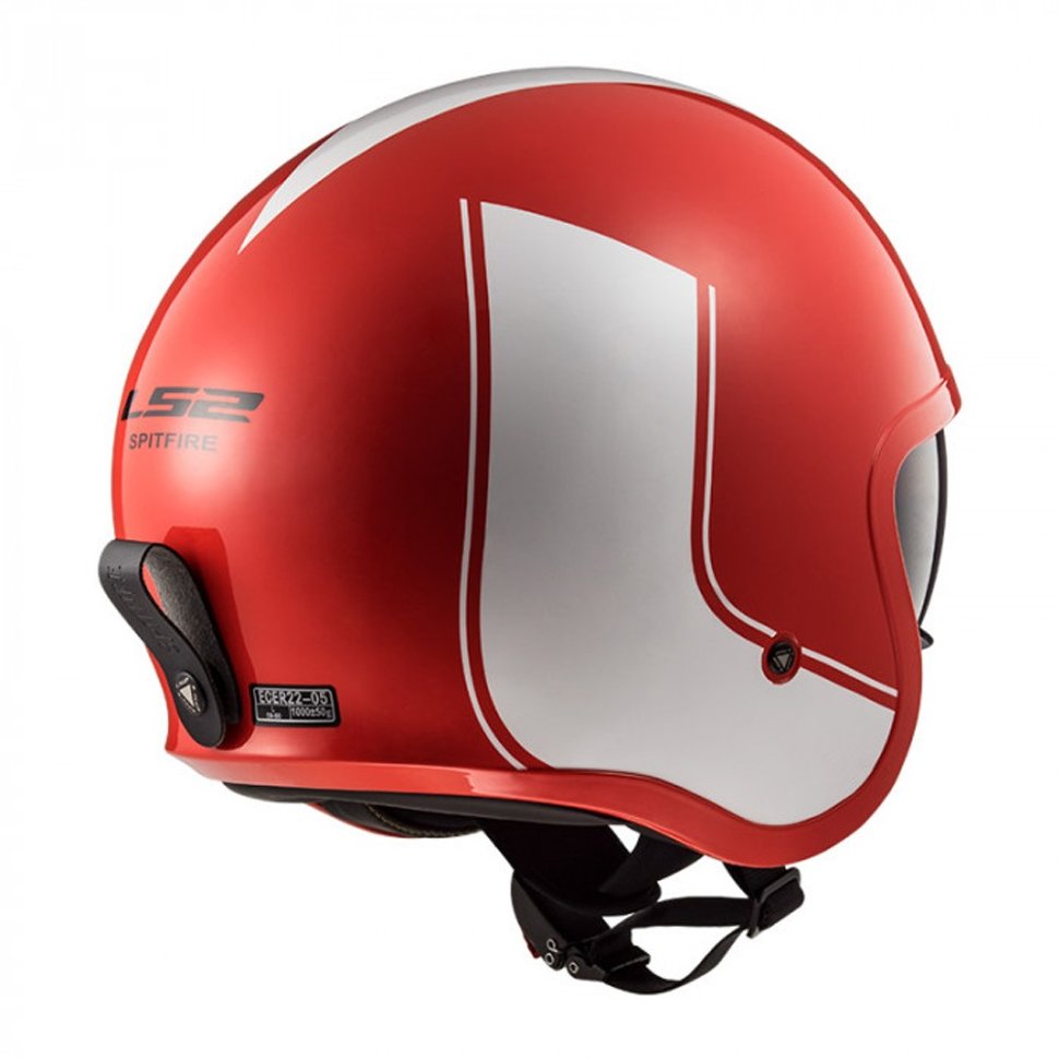 Мотошлем LS2 OF599 Spitfire Rim Red/Wite