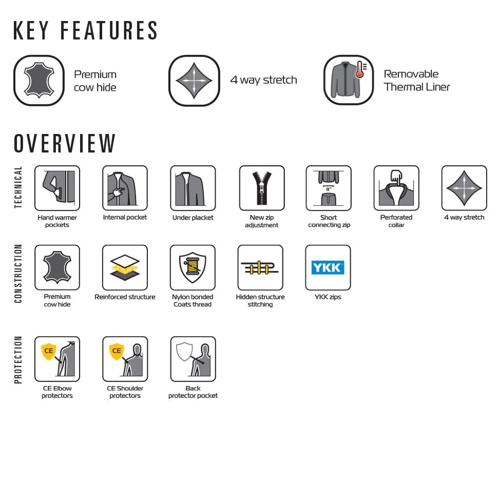 Мотокуртка женская Oxford Beckley WS Leather Jacket Black