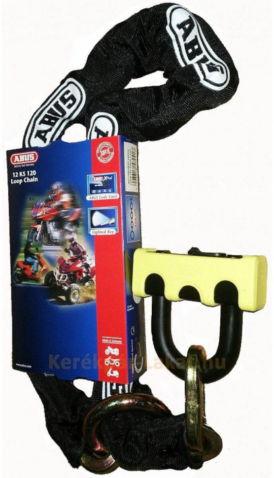 Мотозамок з ланцюгом ABUS 67 /12KS120 Granit Power XS Loop Chain Yellow (582417)