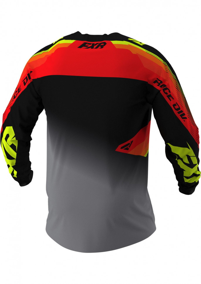 Мотоджерси FXR Clutch MX 21 Black/Grey/Hi Vis/Nuke Red