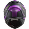 Мотошолом LS2 FF320 Stream Evo Mercury Matt Titanium/Purple