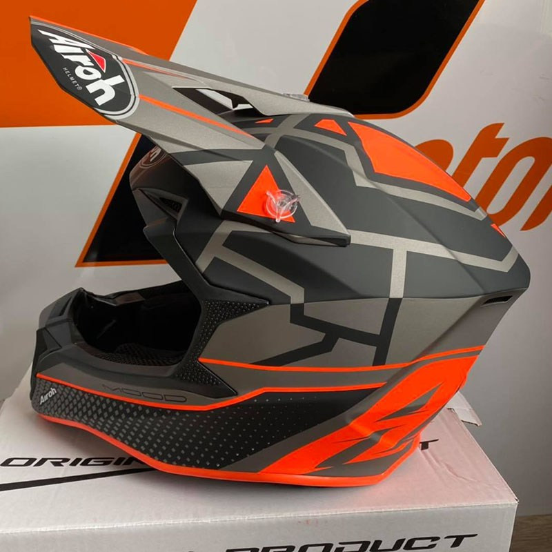 Мотошлем Airoh Wraap Mood Orange