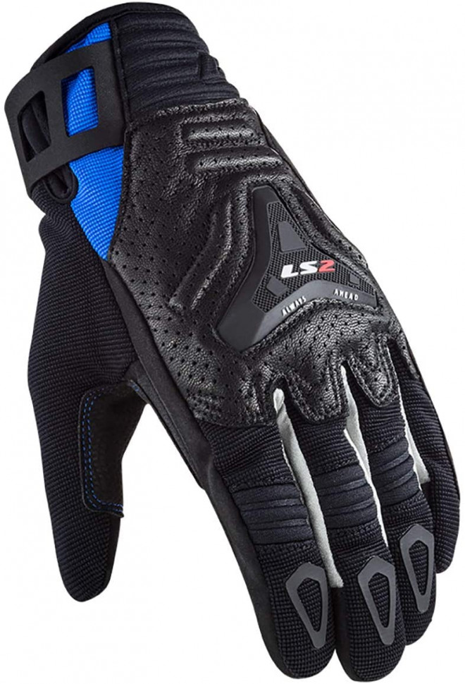 Мотоперчатки мужские LS2 All Terrain Man Gloves Black/Blue