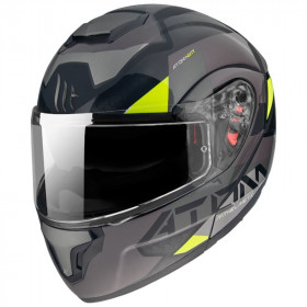 Мотошлем MT Helmets Atom FU401 SV Grey/Yellow