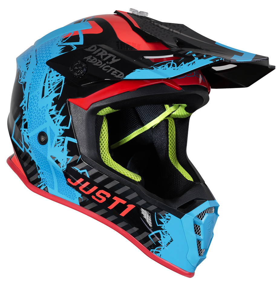 Мотошлем Just1 J38 Mask Blue/Red/Black