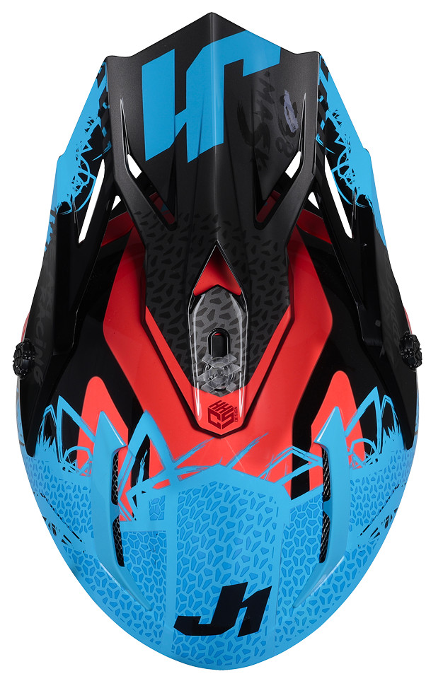 Мотошлем Just1 J38 Mask Blue/Red/Black