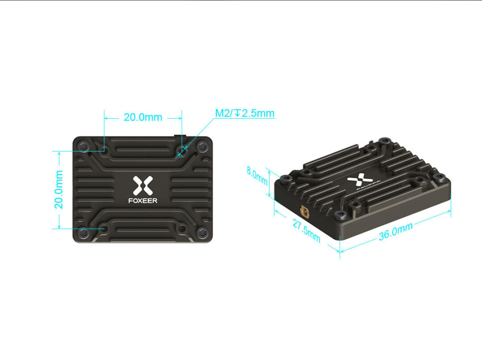 Відеопередавач для FPV Foxeer Reaper Extreme V2 5.8G 2.5W VTX