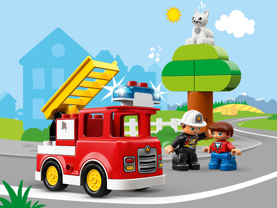Конструктор Lego Duplo: пожарная машина (10901)