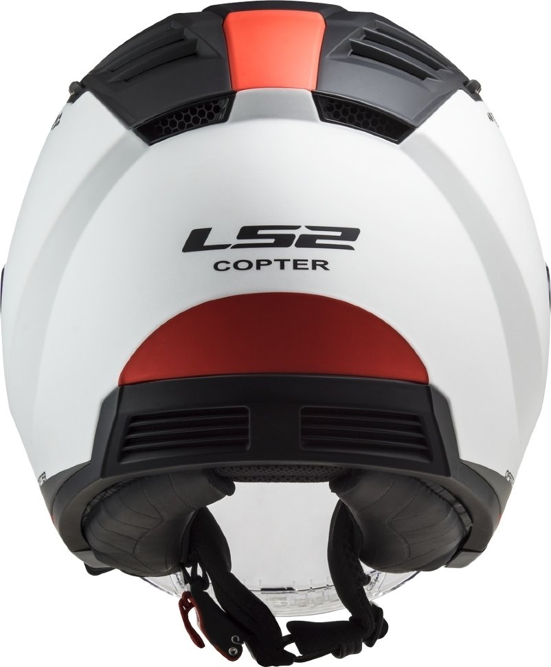 Мотошлем LS2 OF600 Copter Urbane Matt White/Red