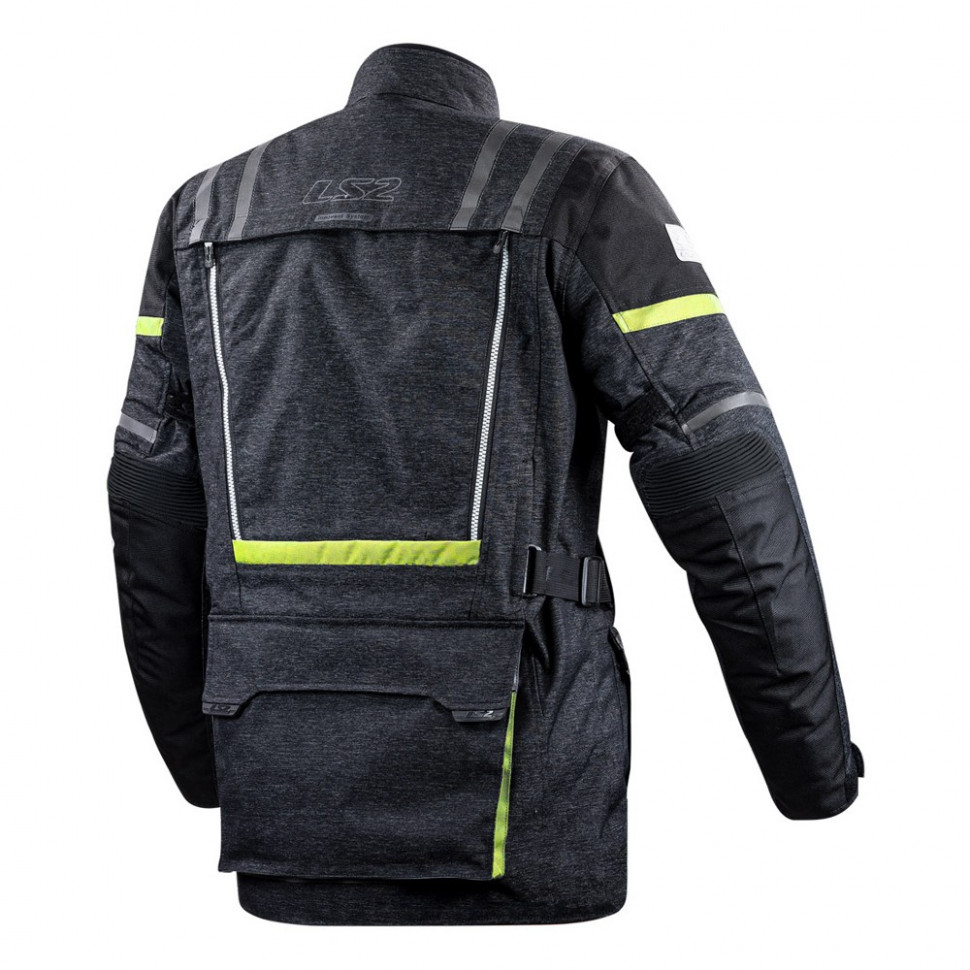 Мотокуртка LS2 Nevada Man Jacket Black/HI-V Yellow