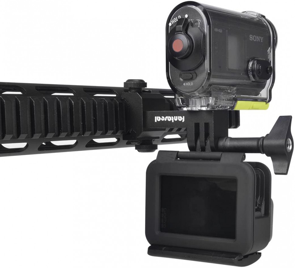 Крепление-зажим на планку Пикатинни (боковой) Picatinny Rail Adapter для GoPro / Sony /DJI