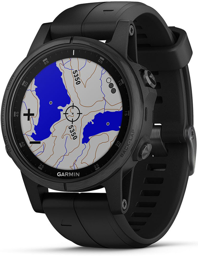 Спортивные часы Garmin Fenix 5 Plus Sapphire Black with Black Band (010-01988-01)