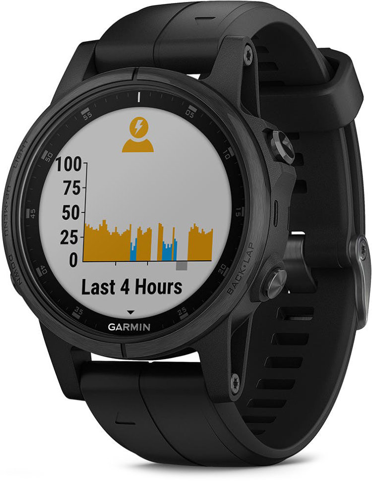 Спортивные часы Garmin Fenix 5 Plus Sapphire Black with Black Band (010-01988-01)