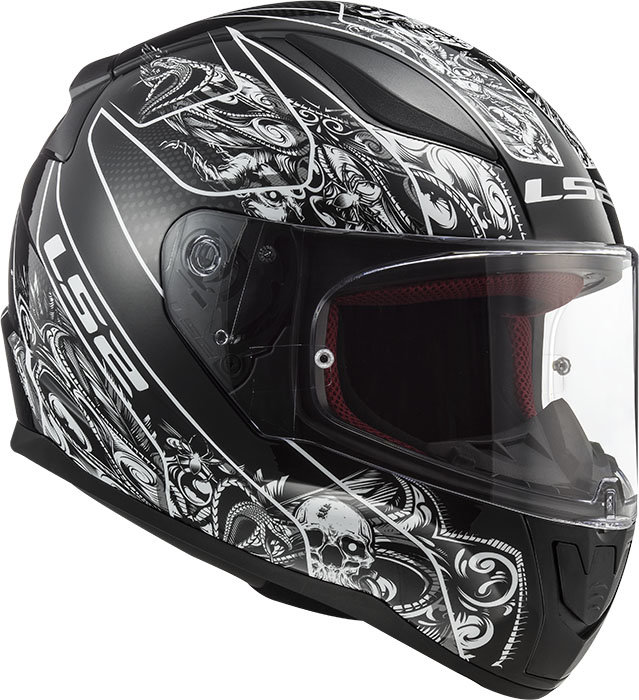 Мотошлем LS2 FF353 Rapid Crypt Black/White