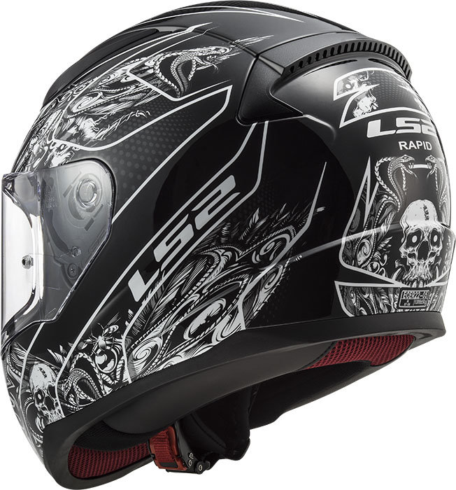 Мотошлем LS2 FF353 Rapid Crypt Black/White