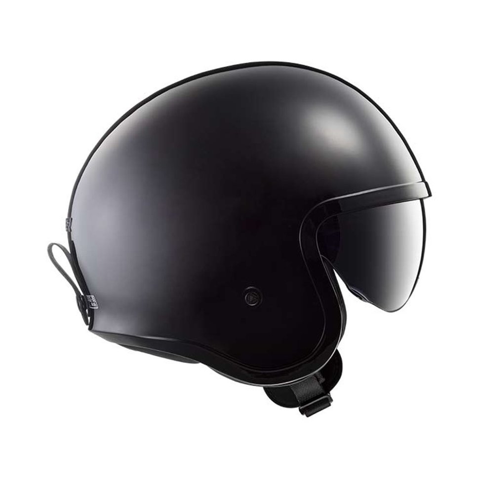 Мотошлем LS2 OF599 Spitfire Single Mono Gloss Black