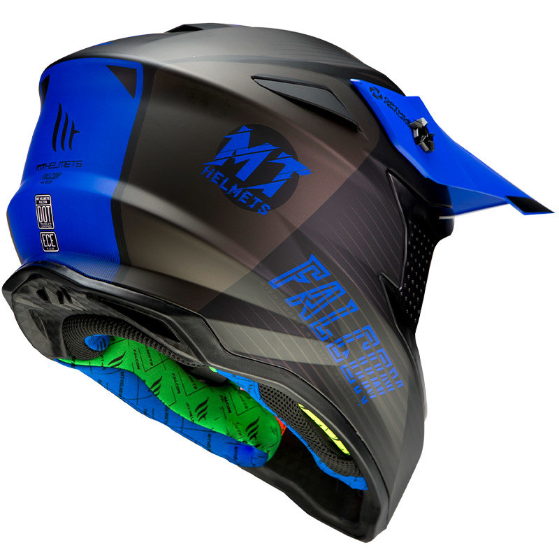 Мотошлем MT Helmets Falcon System Black/Blue