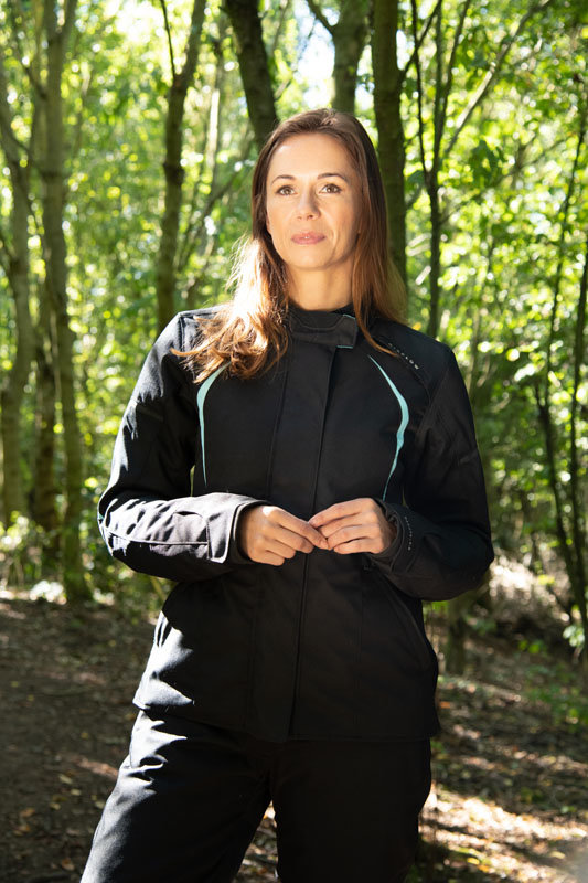 Мотокуртка женская Oxford Dakota 2.0 WS Jacket Black/Baby Blue