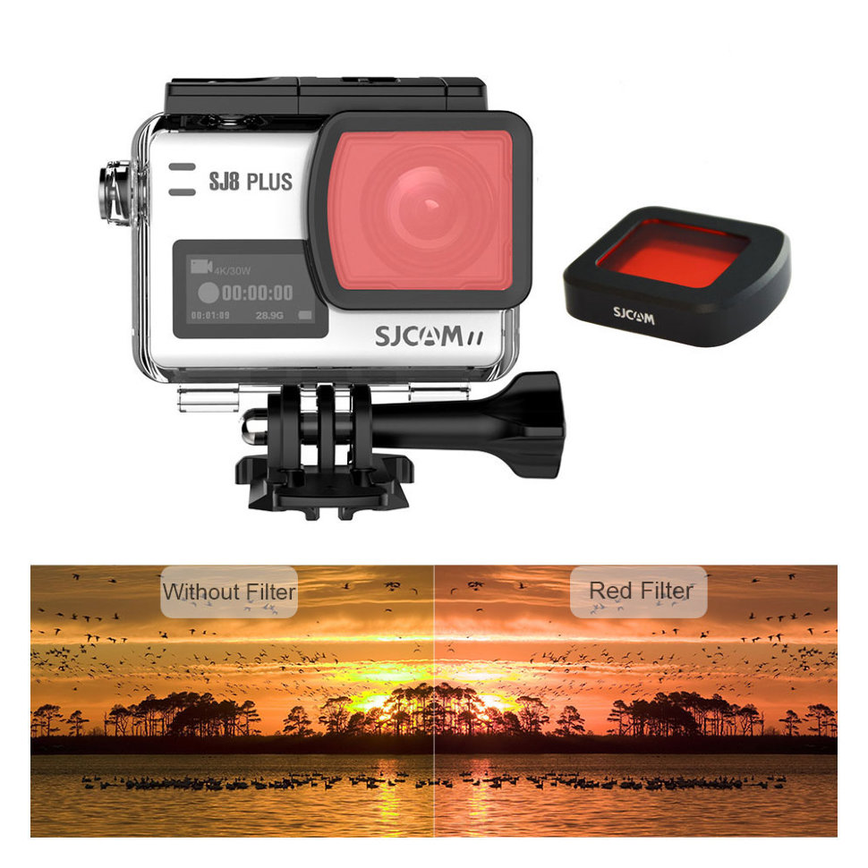 Фильтр подводный SJCAM для SJ8 Pro / SJ8 Plus / SJ8 Air