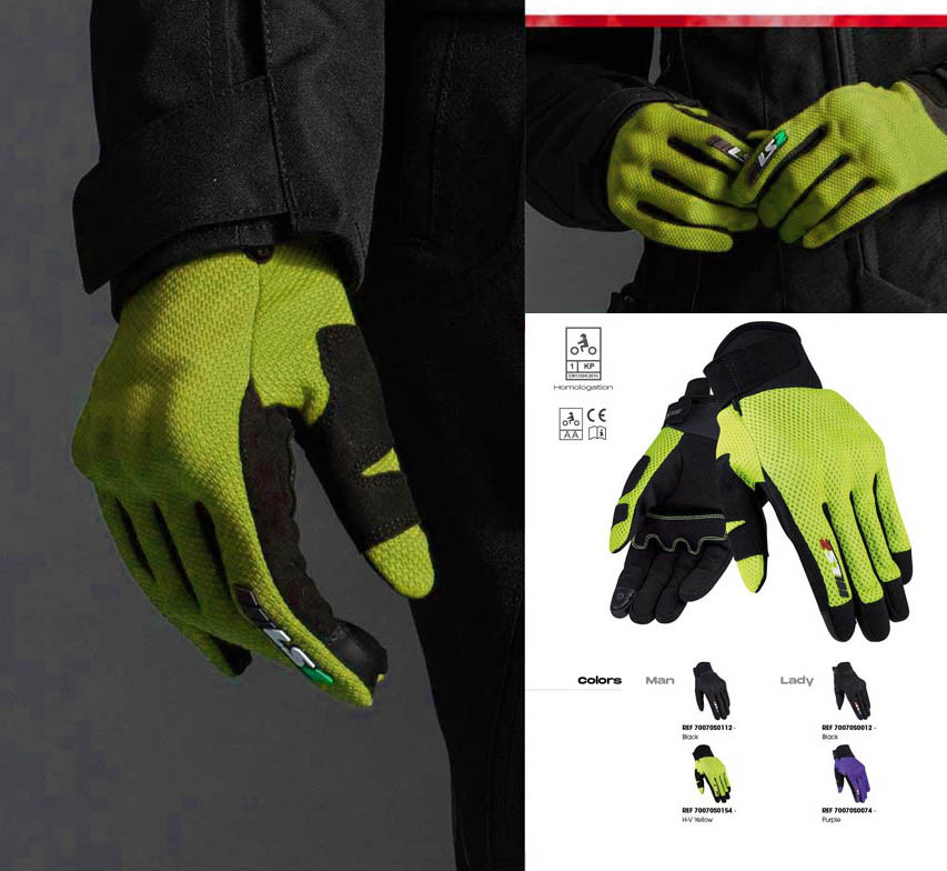 Мотоперчатки мужские LS2 Ray Man Gloves H-V Yellow
