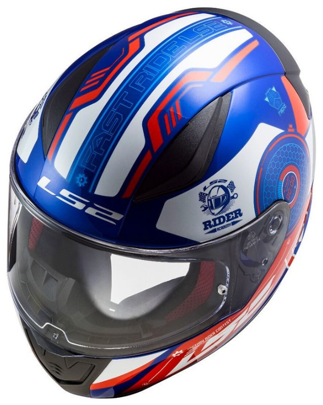 Мотошлем LS2 FF353 Rapid Stratus Gloss Blue/Red/White
