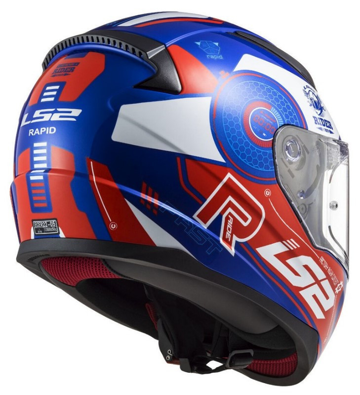 Мотошлем LS2 FF353 Rapid Stratus Gloss Blue/Red/White