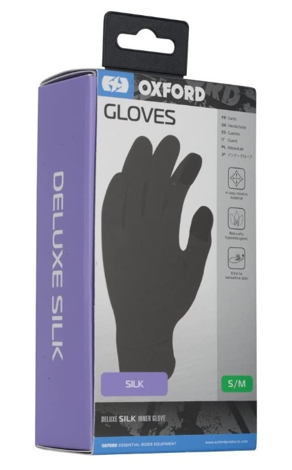 Термоперчатки Oxford Deluxe Gloves Silk Black