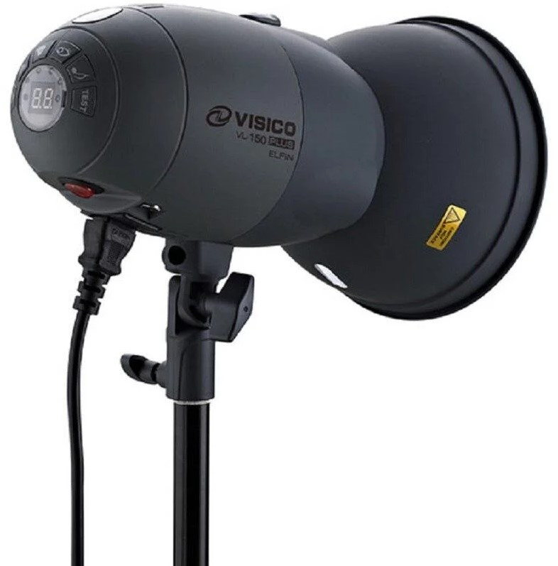 Студійний спалах Visico VL-300 Plus + рефлектор (56182)