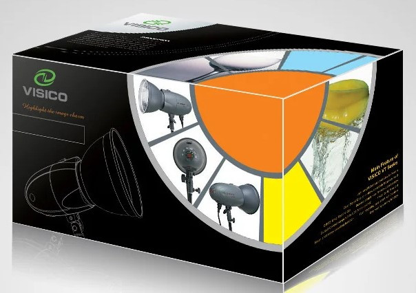 Студійний спалах Visico VL-300 Plus + рефлектор (56182)