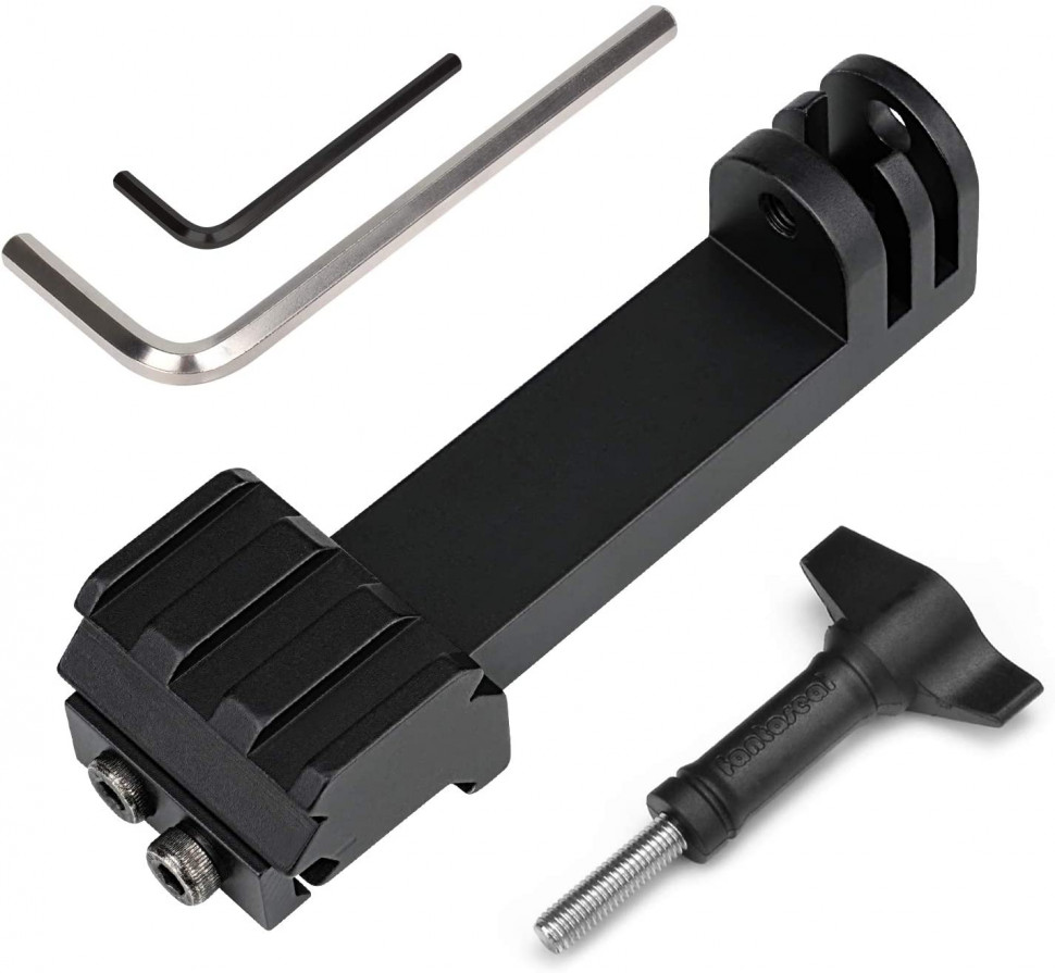 Крепление-зажим на планку Пикатинни (паралельний) / M-lock / Picatinny / Weaver Adapter для GoPro / SONY