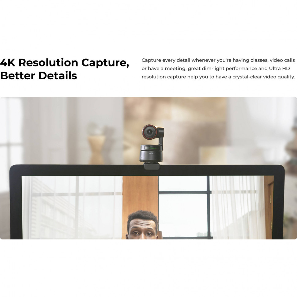 Розумна веб-камера OBSBOT Tiny-4K (OBSBOT-TINY4K)