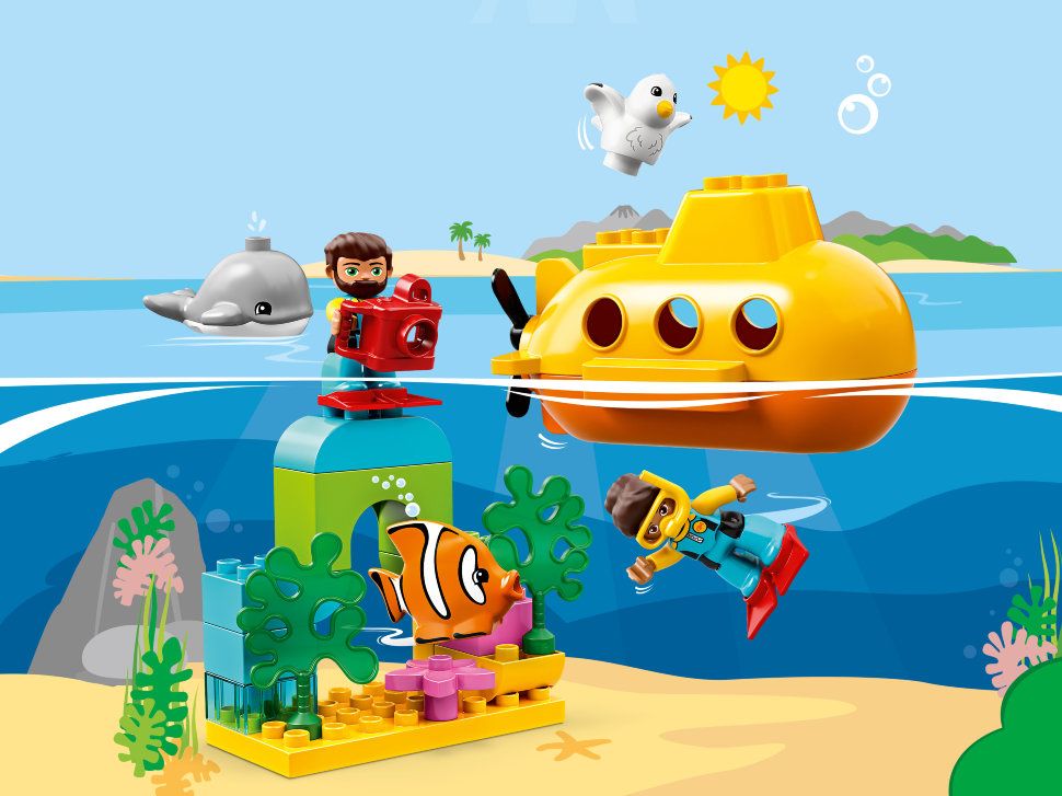 Конструктор Lego Duplo: путешествие субмарины (10910)