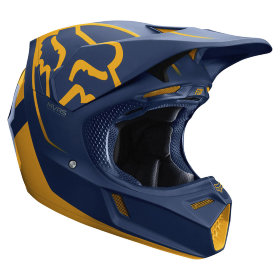 Мотошлем Fox V3 Kila Helmet Navy /Yellow