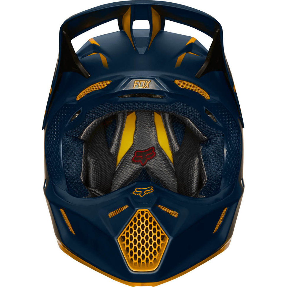 Мотошлем Fox V3 Kila Helmet Navy/Yellow