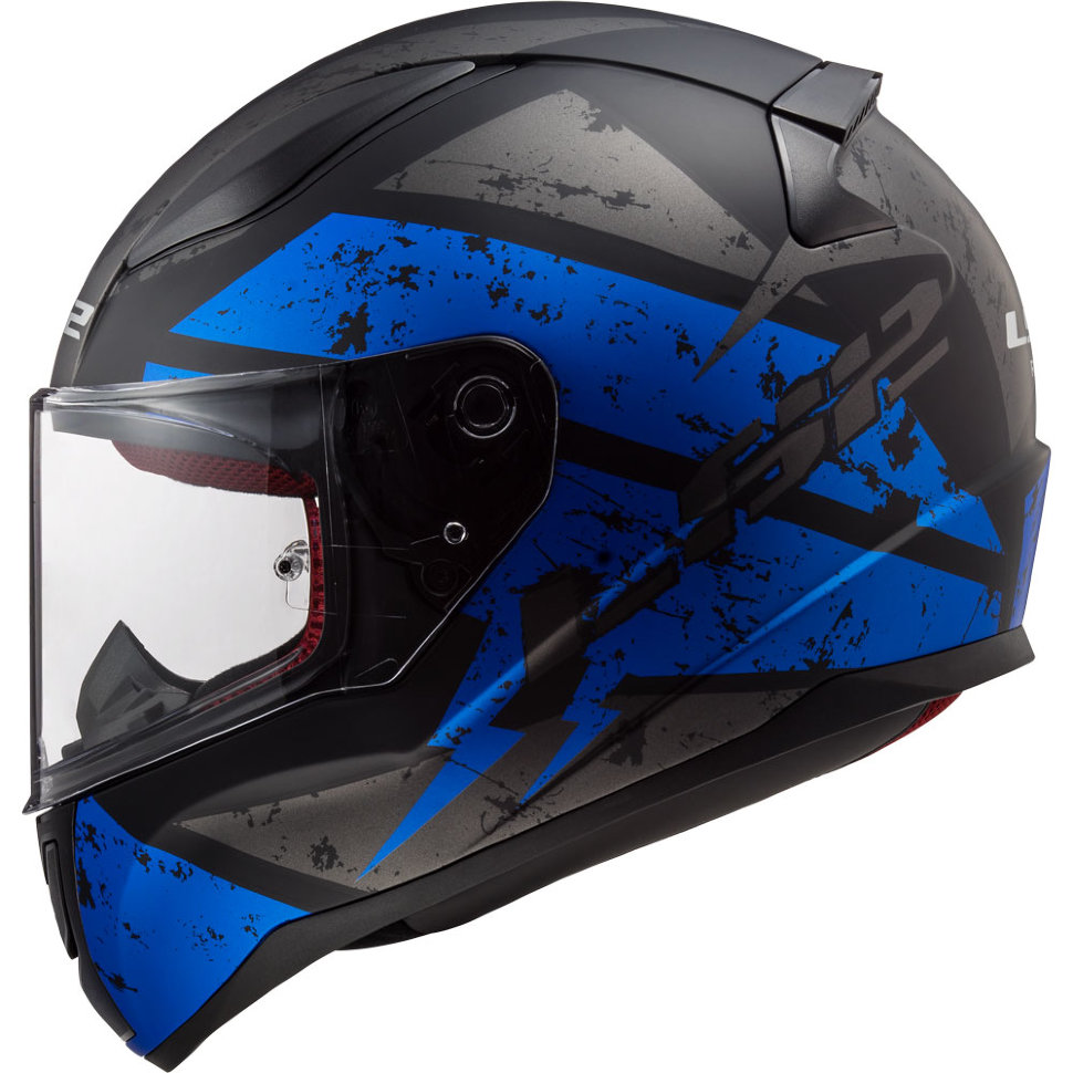 Мотошлем LS2 FF353 Rapid Deadbolt Matt Black/Blue