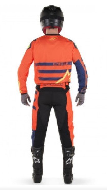 Мотоштаны Alpinestars Racer Braap Orange/Blue/White