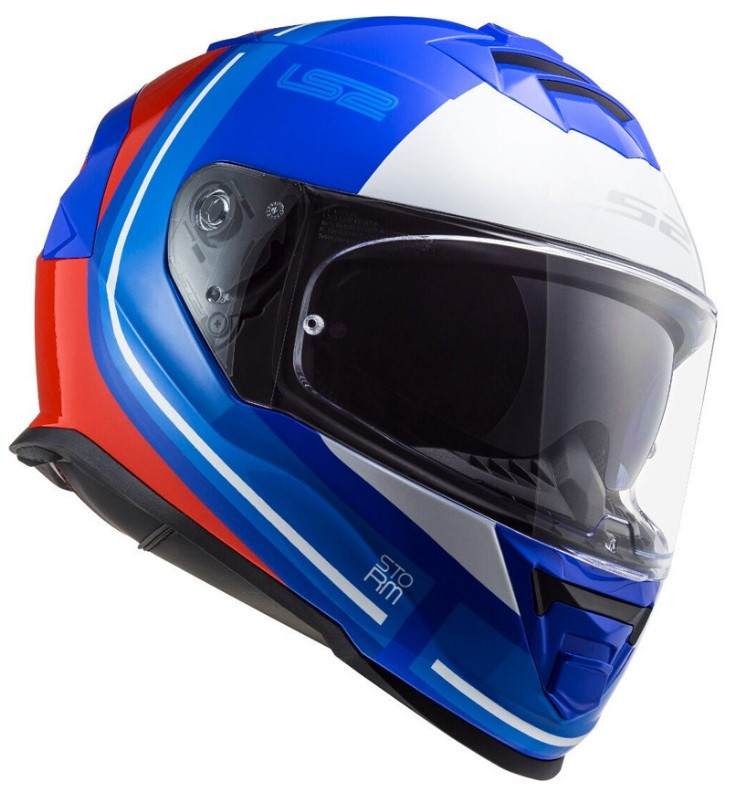 Мотошлем LS2 FF800 Storm Slant Gloss Blue Red