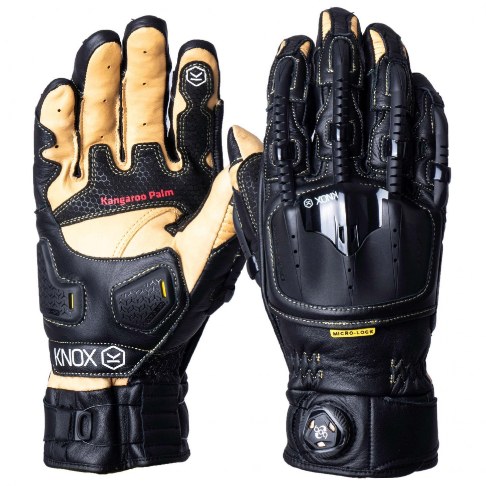 Мужские мотоперчатки Knox Handroid Pod All MK IV Black/Sand