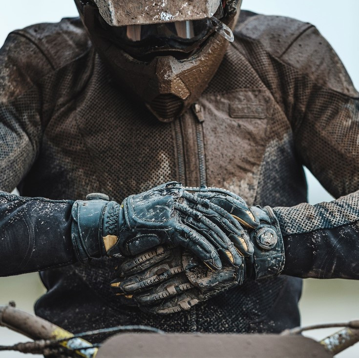 Мужские мотоперчатки Knox Handroid Pod All MK IV Black/Sand