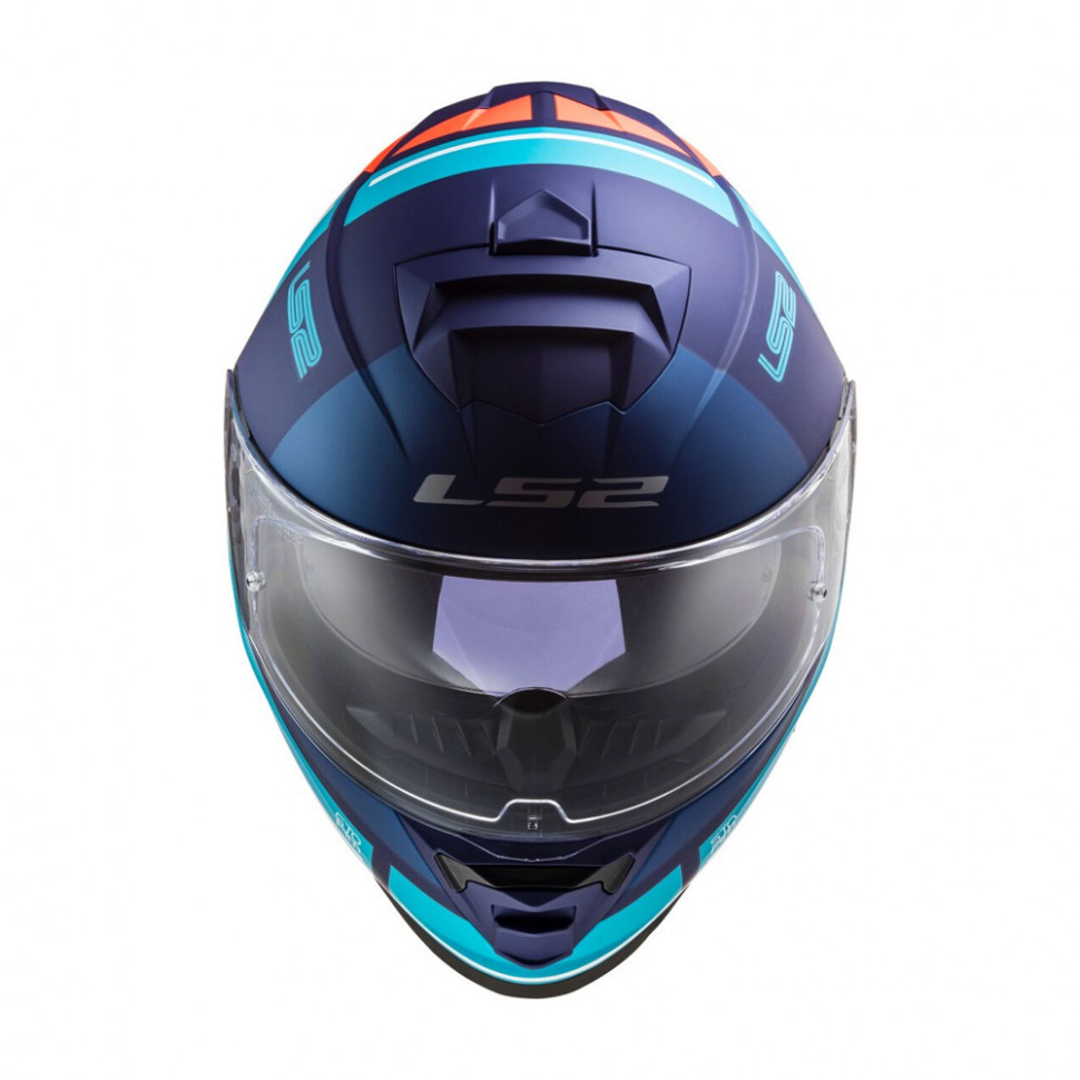Мотошлем LS2 FF800 Storm Slant Matt Blue Fl.Orange