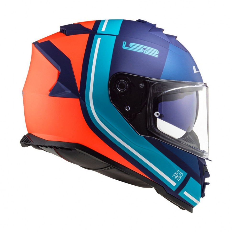 Мотошлем LS2 FF800 Storm Slant Matt Blue Fl.Orange