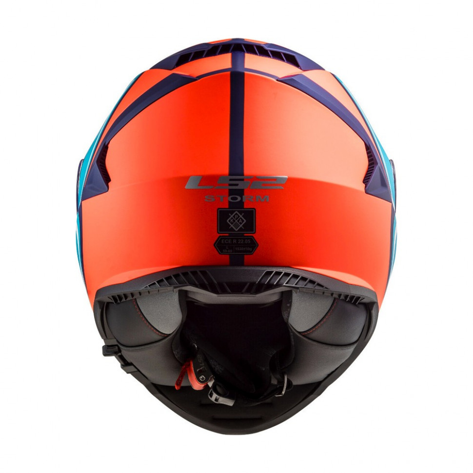 Мотошлем LS2 FF800 Storm Slant Matt Blue Fl.Orange