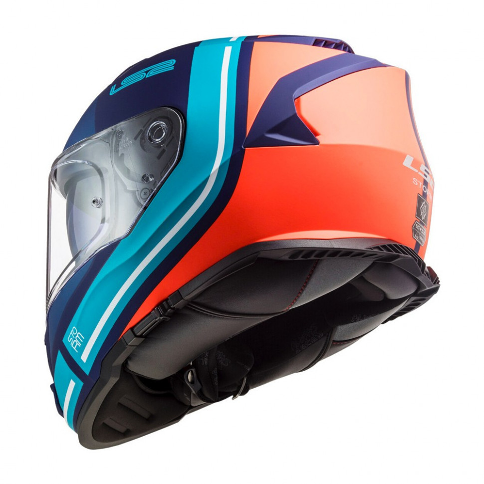 Мотошлем LS2 FF800 Storm Slant Matt Blue Fl.Orange